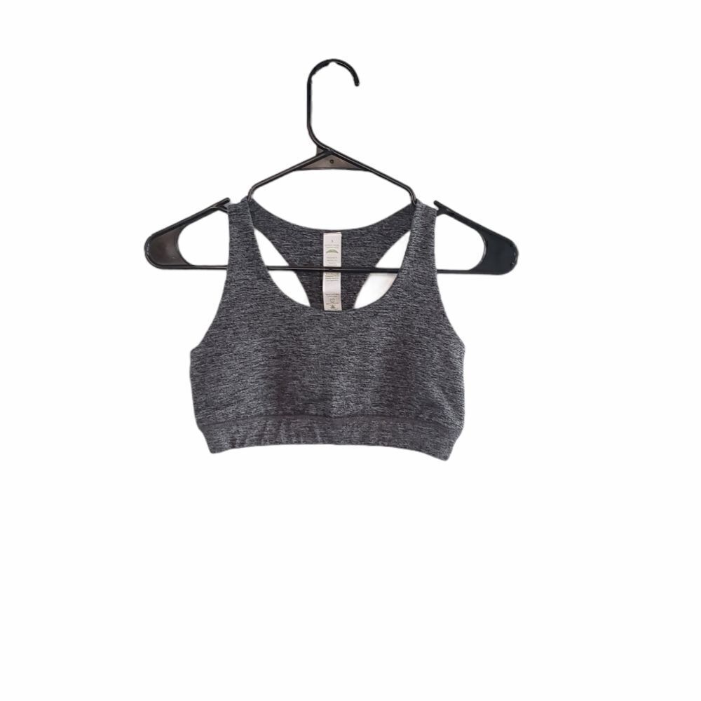 Earth Yoga Smoke Gray Sport Bra